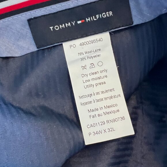 Men's Tommy Hilfiger Grey Glen Plaid Tyler Suit Separate Pant Size 34Lx32L NWT - Picture 4 of 5